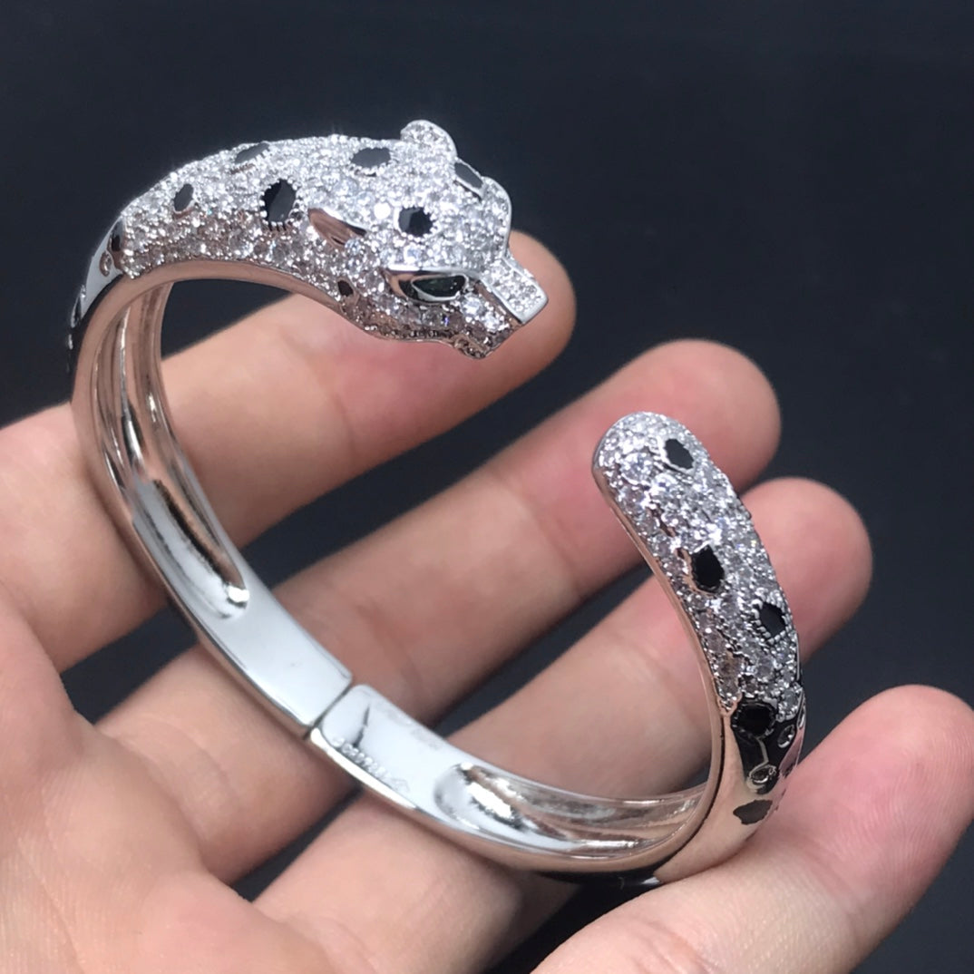 [LORA] PANTHERE BIG BRACELET DIAMONDS