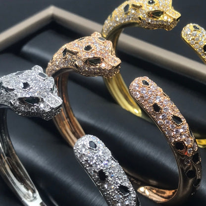 [LORA]PANTHERE BIG BRACELET DIAMONDS