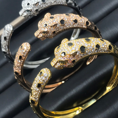 [LORA] PANTHERE BIG BRACELET DIAMONDS