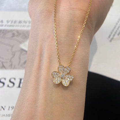 [LORA]FLOWER DIAMOND NECKLACE