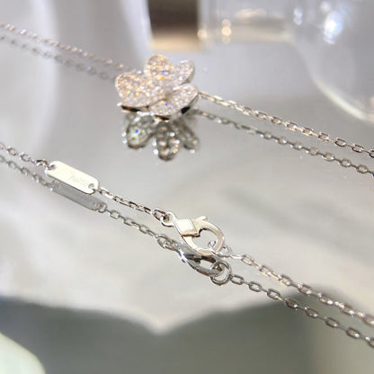 [LORA]FLOWER DIAMOND NECKLACE
