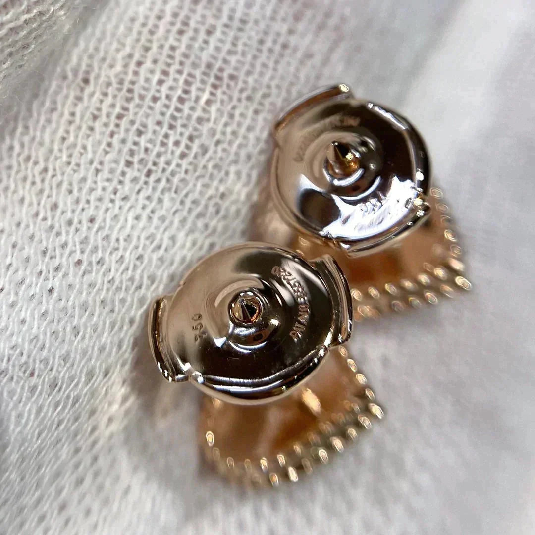 [Lora]HEART CARNELIAN STUD EARRINGS