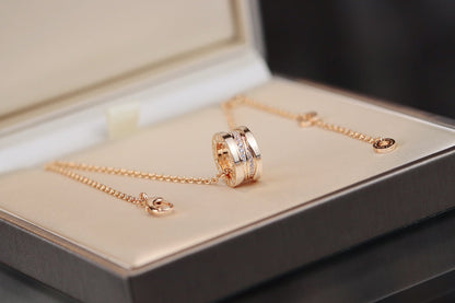 [LORA]ZERO 1 PINK GOLD DIAMOND NECKLACE