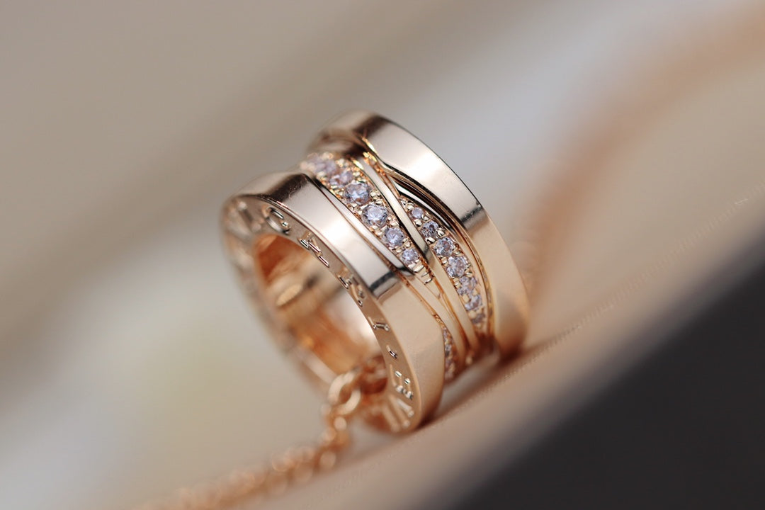 [LORA]ZERO 1 PINK GOLD DIAMOND NECKLACE