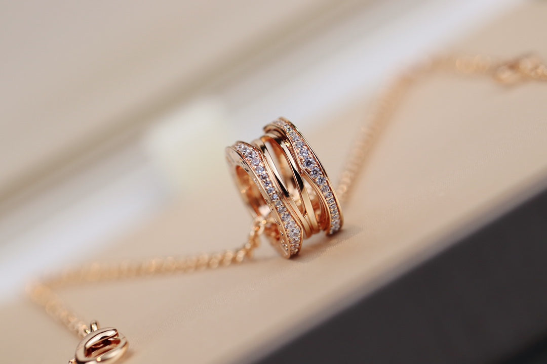 [LORA]ZERO 1 PINK GOLD NECKLACE