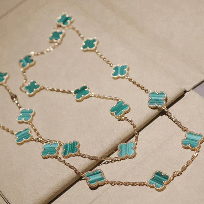 [LORA]CLOVER 20 MOTIFS MALACHITE GOLD