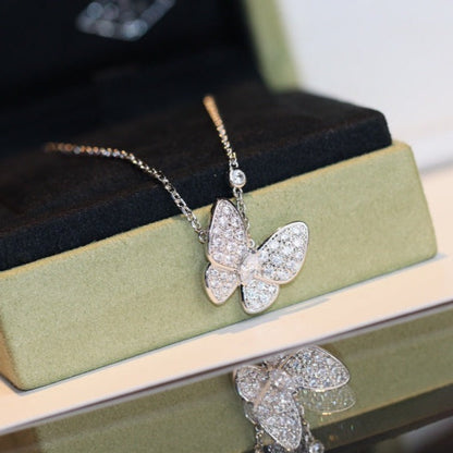 [LORA]BUTTERFLY DIAMOND NECKLACE