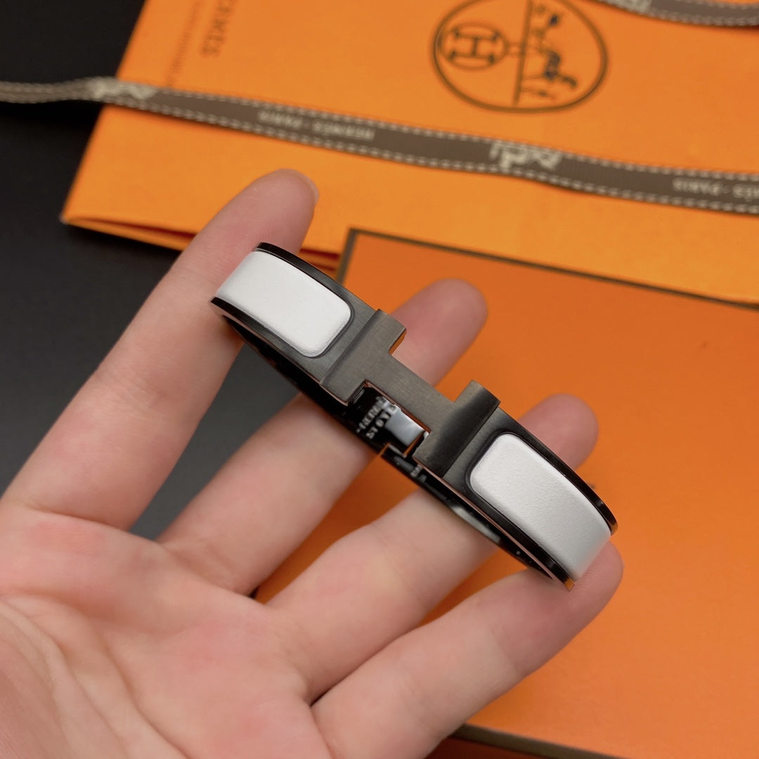 [LORA]H BRACELET 12MM BLACK WHITE CERAMIC