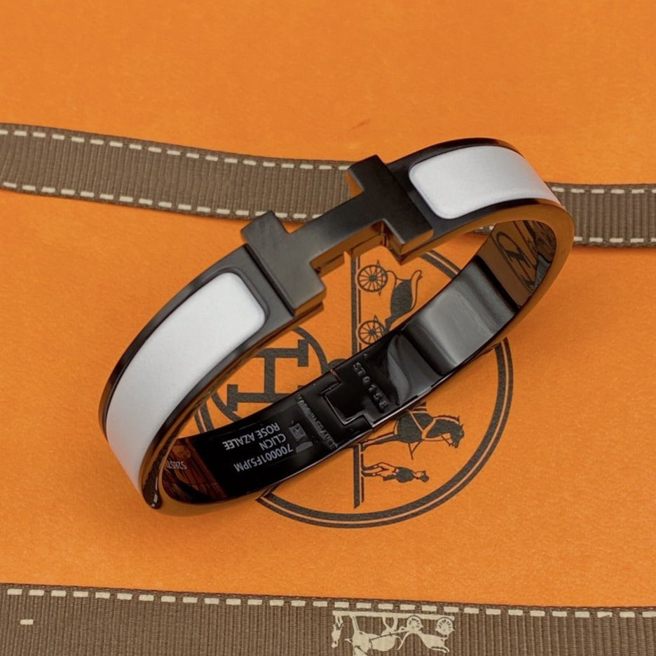 [LORA]H BRACELET 12MM BLACK WHITE CERAMIC