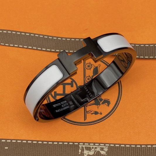 [LORA]H BRACELET 12MM BLACK WHITE CERAMIC