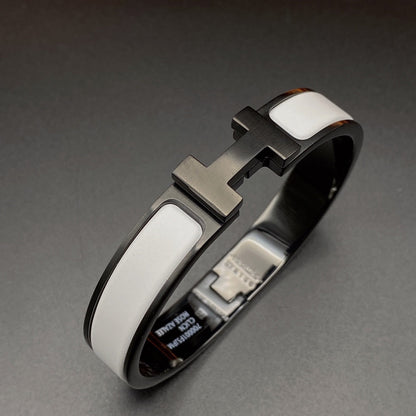[LORA]H BRACELET 12MM BLACK WHITE CERAMIC