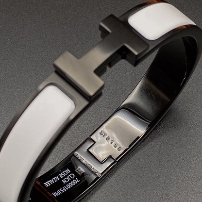 [LORA]H BRACELET 12MM BLACK WHITE CERAMIC