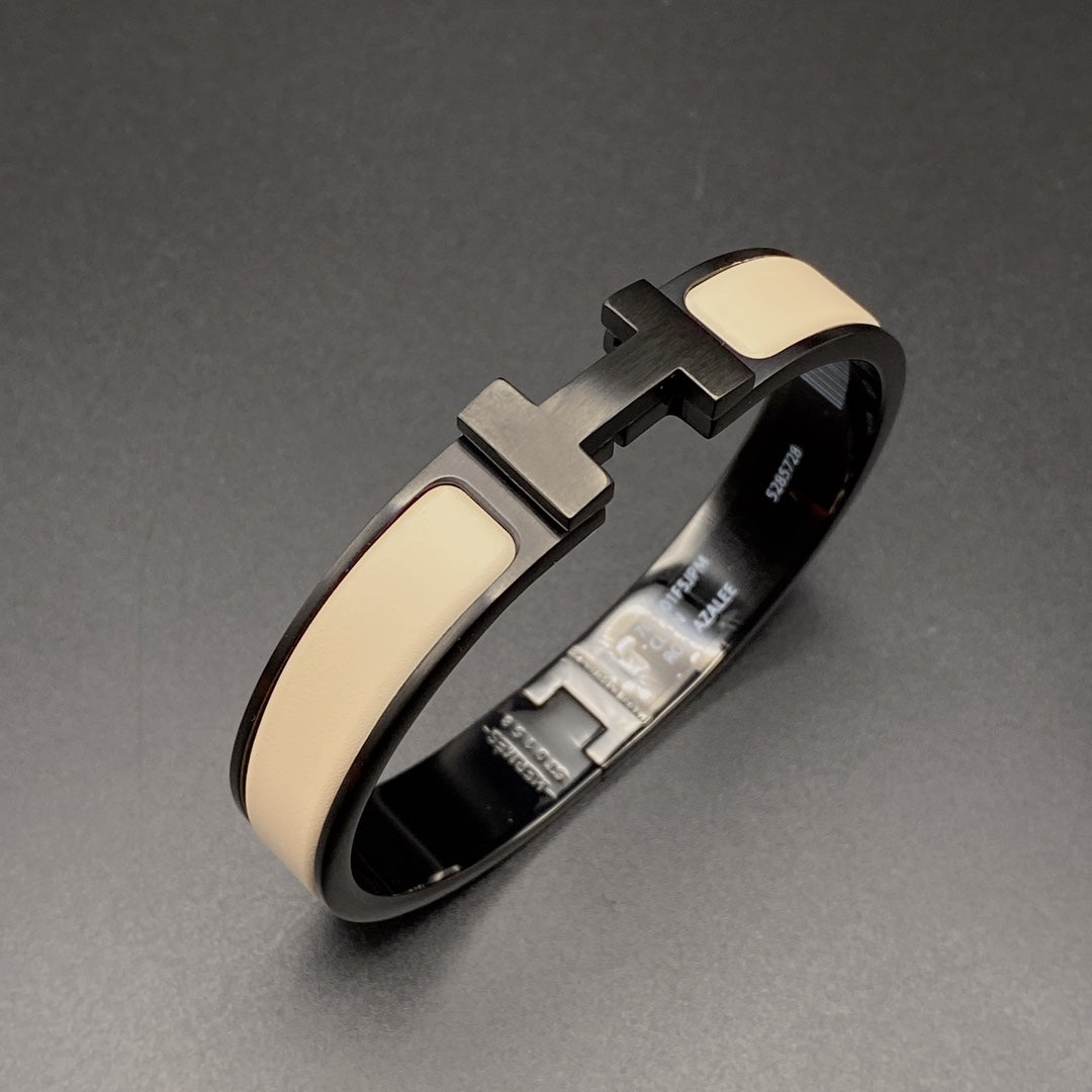 [LORA]H BRACELET 12MM BLACK BEIGE CERAMIC