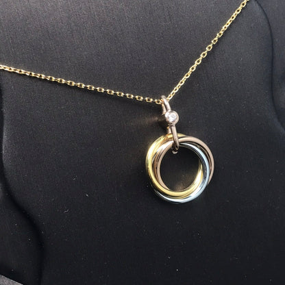 [LORA] TRINITY  NECKLACE 1 DIAMOND