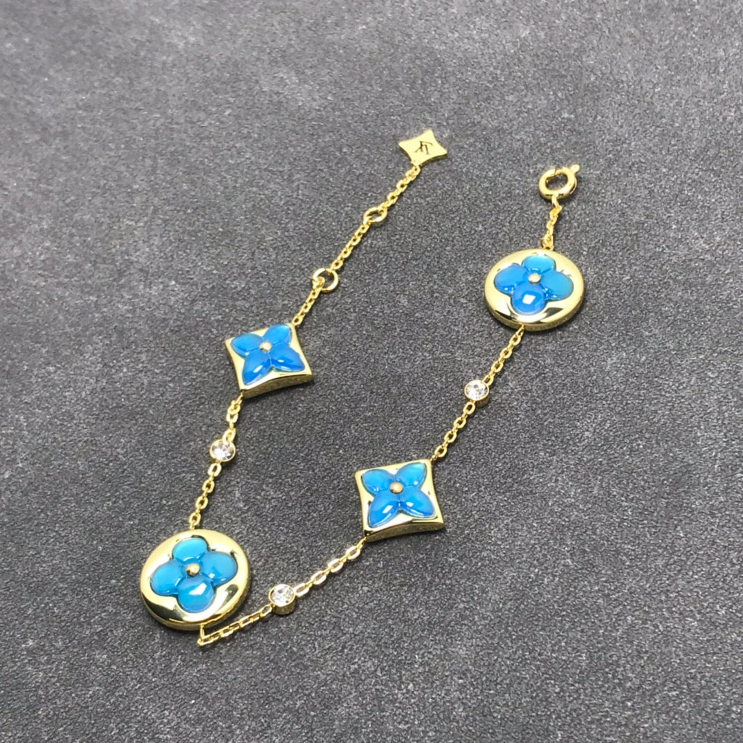 [LORA]STAR AND SUN TURQUOISE 4 MOTIFS 3 DIAMONDS