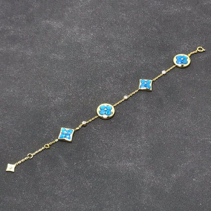 [LORA]STAR AND SUN TURQUOISE 4 MOTIFS 3 DIAMONDS