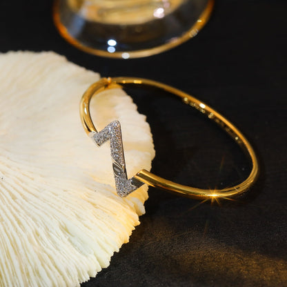 [LORA]VOLTE UPSITE DOWN GOLD DIAMOND BRACELET