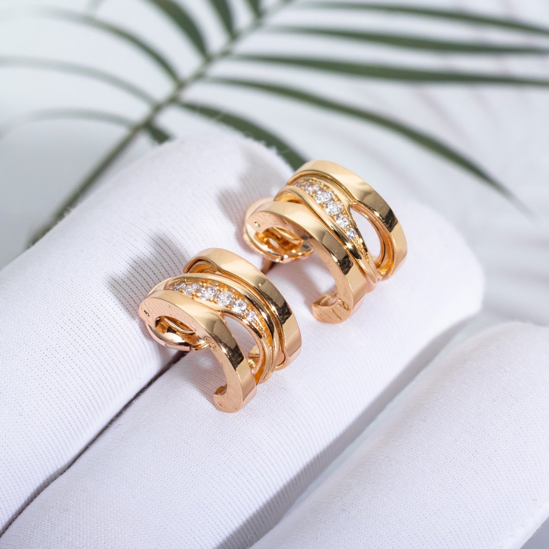 [LORA]ZERO 1 PINK GOLD DIAMONDS EARRINGS