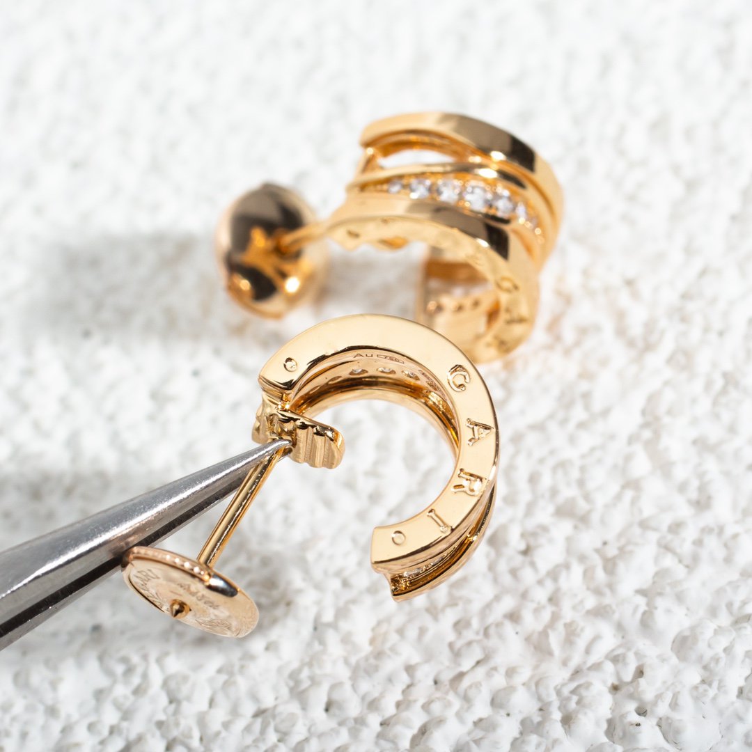 [LORA]ZERO 1 PINK GOLD DIAMONDS EARRINGS