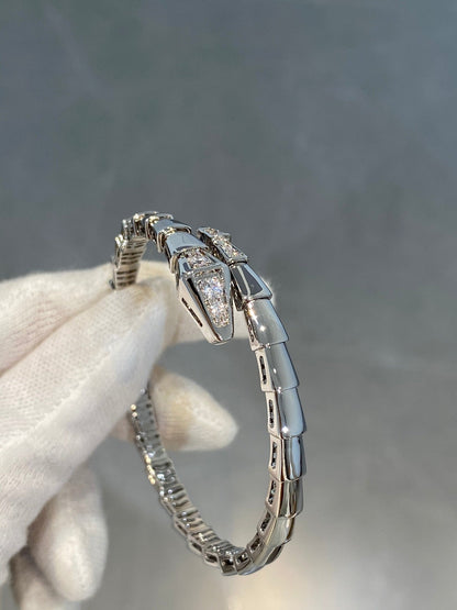 [LORA]SERPENTI BRACELET DIAMONDS SILVER