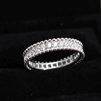 [LORA]PERLEE DIAMOND SILVER RING