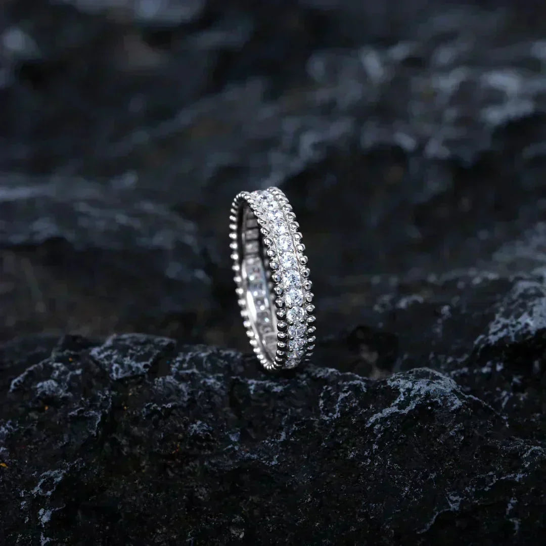 [LORA]PERLEE DIAMOND SILVER RING