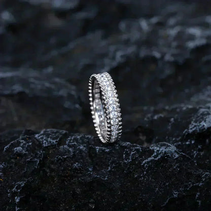 [Lora]PERLEE DIAMOND SILVER RING