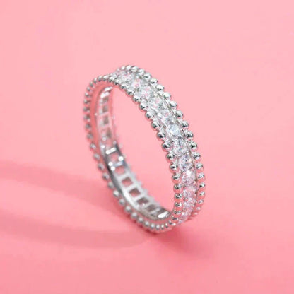[LORA]PERLEE DIAMOND SILVER RING