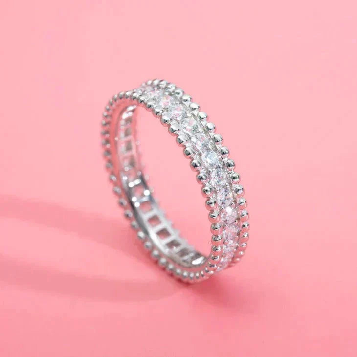 [Lora]PERLEE DIAMOND SILVER RING