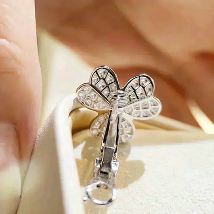 [Lora]CLOVER COMOS DIAMOND EARRINGS SILVER