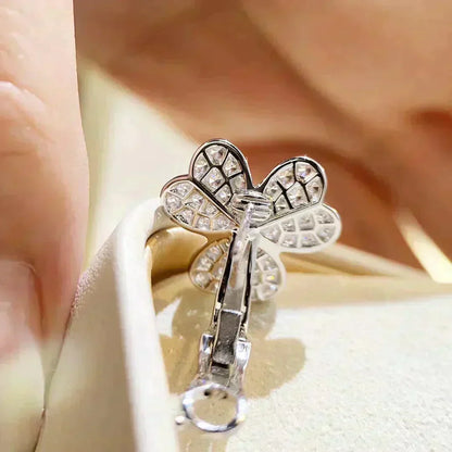 [LORA]CLOVER COMOS DIAMOND EARRINGS SILVER