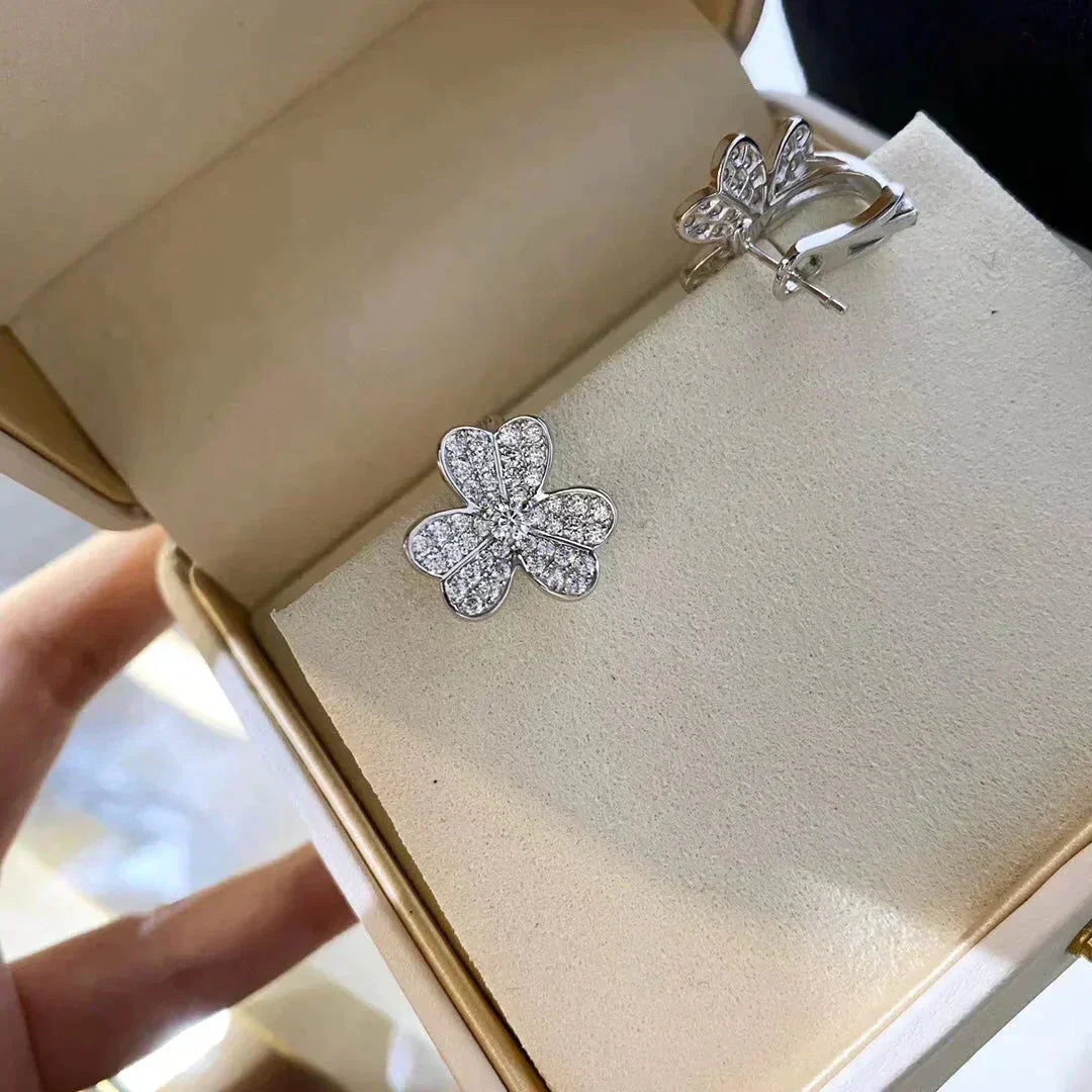 [Lora]CLOVER COMOS DIAMOND EARRINGS SILVER