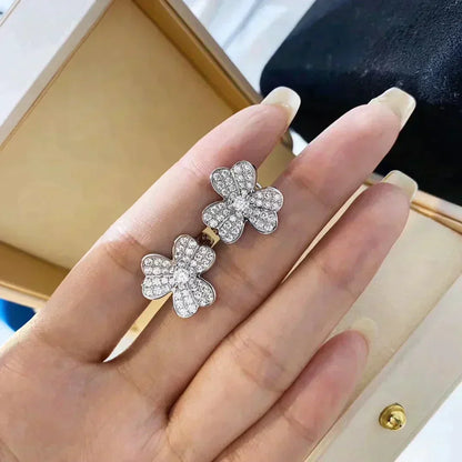 [Lora]CLOVER COMOS DIAMOND EARRINGS SILVER