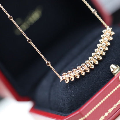 [LORA]CLASH PINK GOLD NECKLACE
