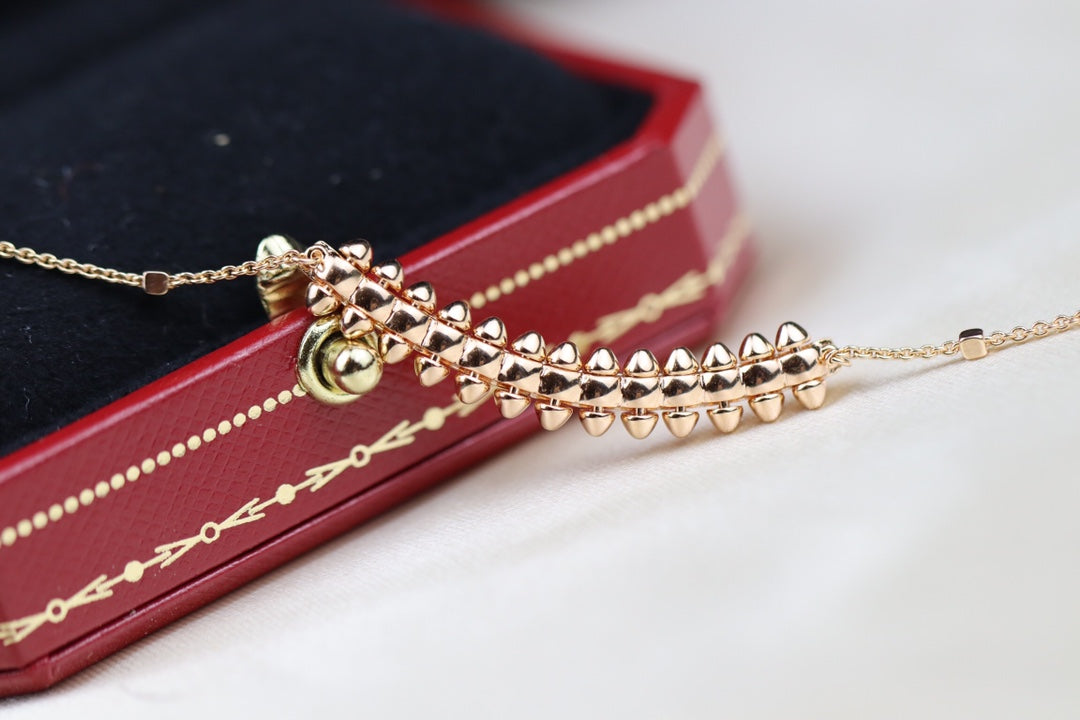 [LORA]CLASH PINK GOLD NECKLACE