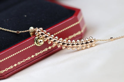 [LORA]CLASH PINK GOLD NECKLACE