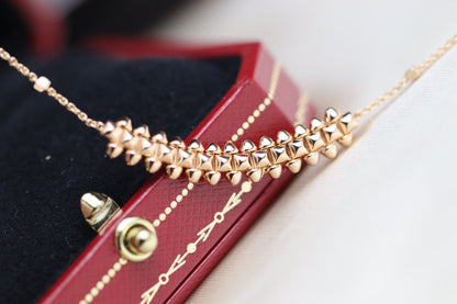 [LORA]CLASH PINK GOLD NECKLACE