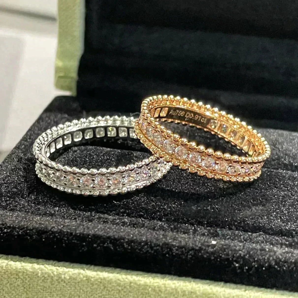 [LORA]PERLEE DIAMOND ROSE GOLD RING