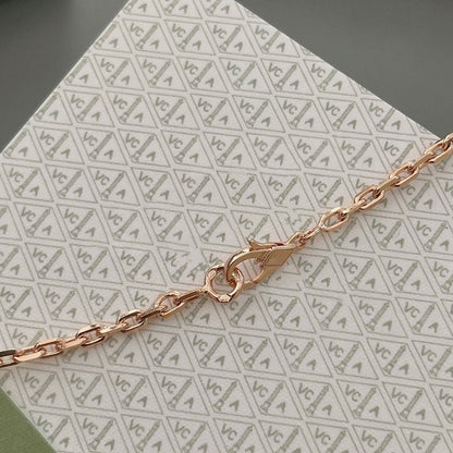 [LORA]LUCKY SPRING 15 MOTIFS ROSE GOLD NECKLACE