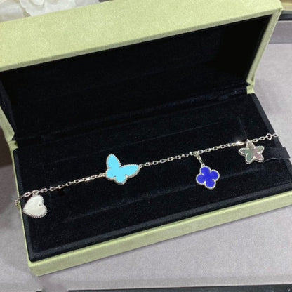 [Lora]LUCKY SPRING SILVER BRACELET 4 MOTIF
