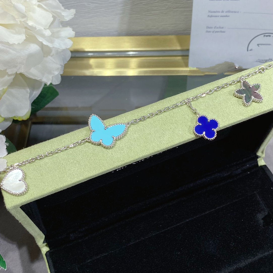 [LORA]LUCKY SPRING SILVER BRACELET 4 MOTIF