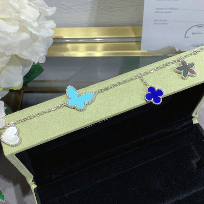 [Lora]LUCKY SPRING SILVER BRACELET 4 MOTIF