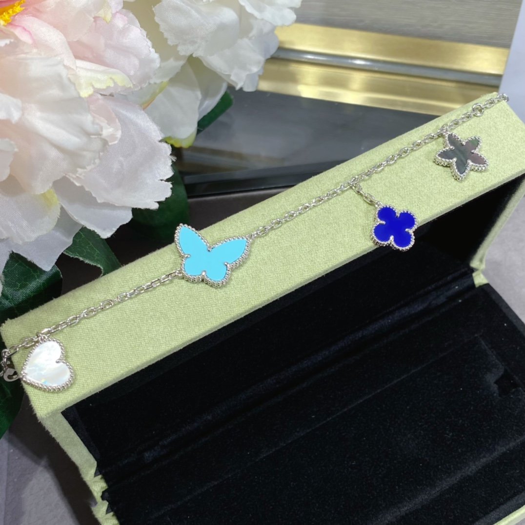[Lora]LUCKY SPRING SILVER BRACELET 4 MOTIF