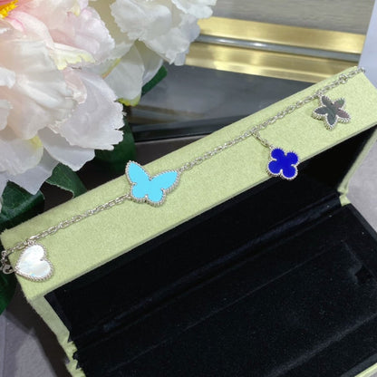 [Lora]LUCKY SPRING SILVER BRACELET 4 MOTIF