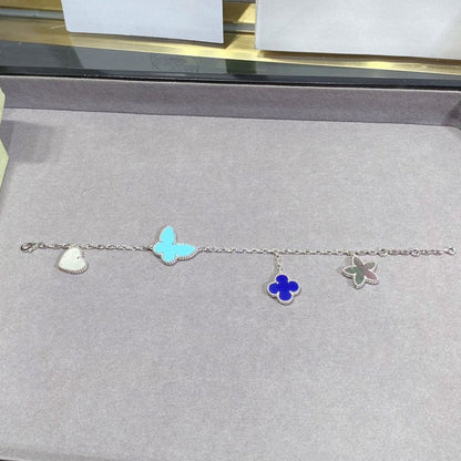 [Lora]LUCKY SPRING SILVER BRACELET 4 MOTIF