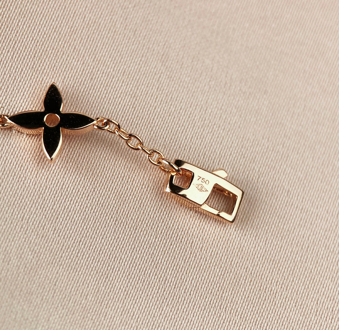 [LORA]STAR AND SUN 7 MOTIFS GOLD BRACELET