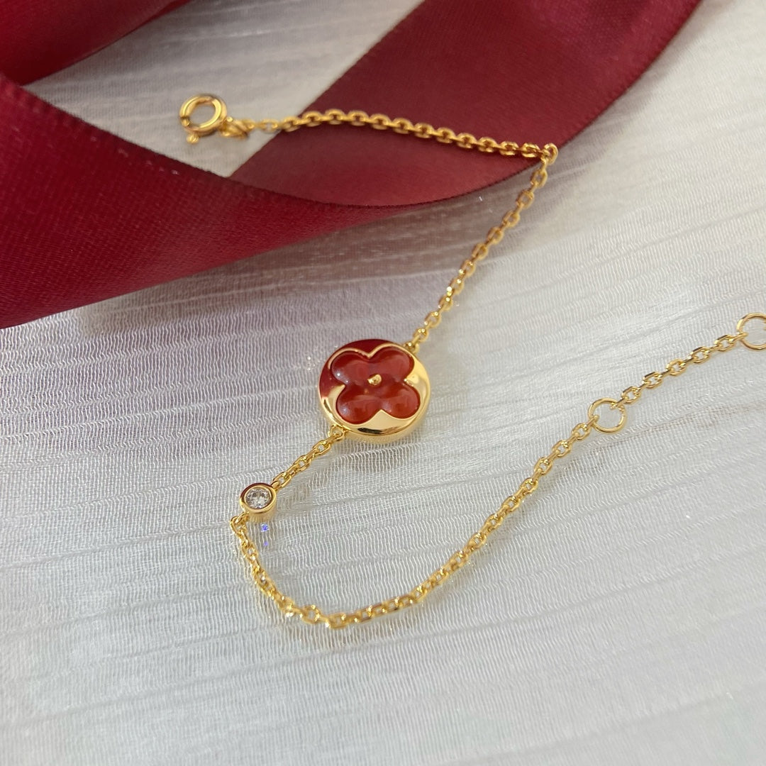 [LORA]SUN PEDANT CARNELIAN BRACELET