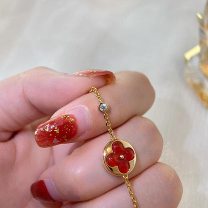 [LORA]SUN PEDANT CARNELIAN BRACELET