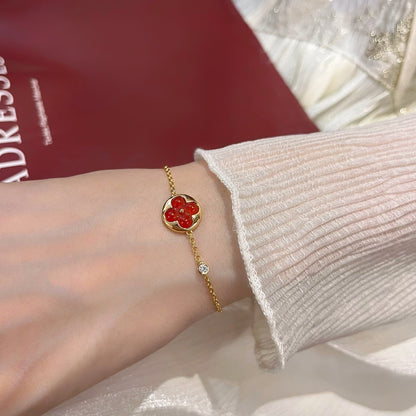 [LORA]SUN PEDANT CARNELIAN BRACELET