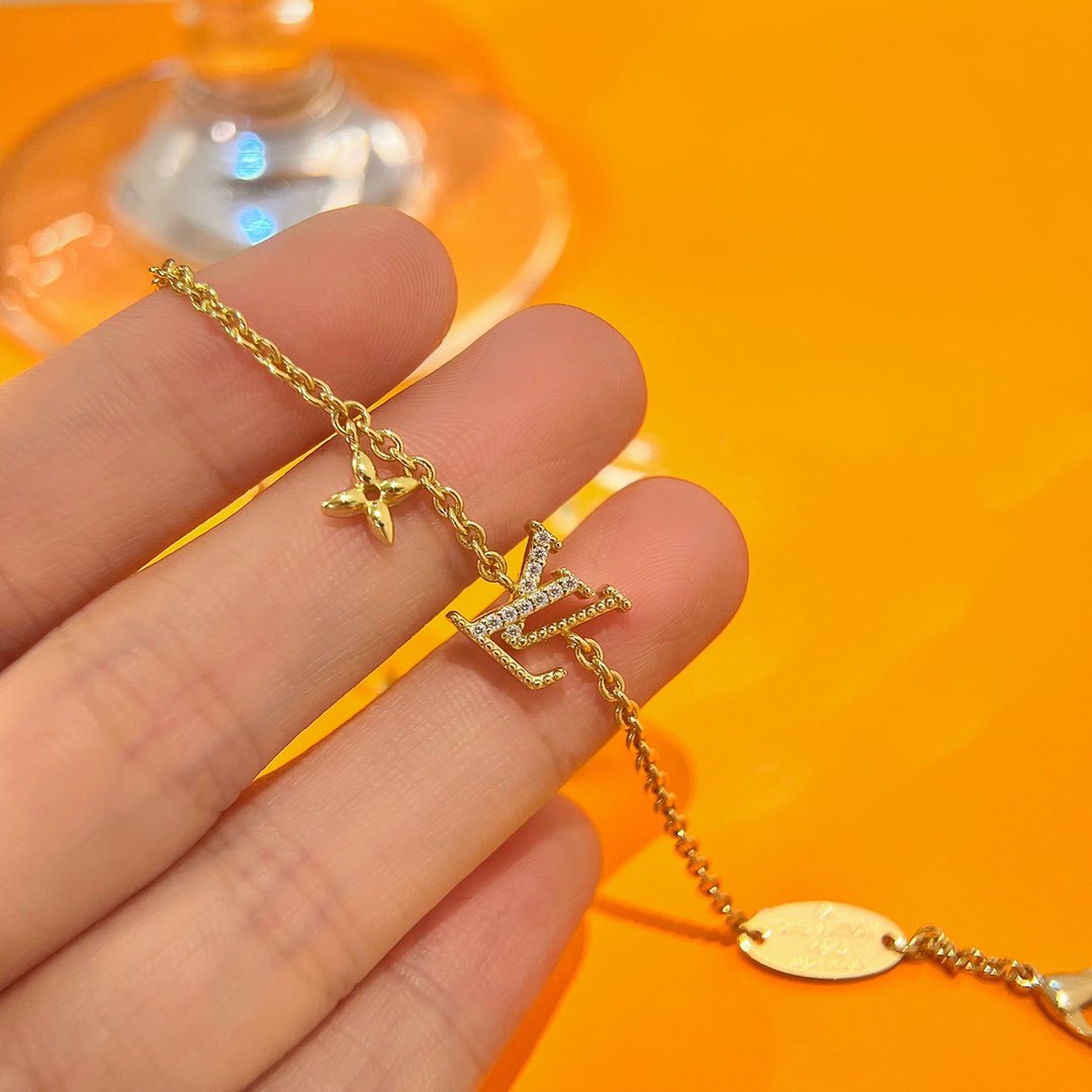[LORA]LOGO STAR MOTIF GOLD BRACELET